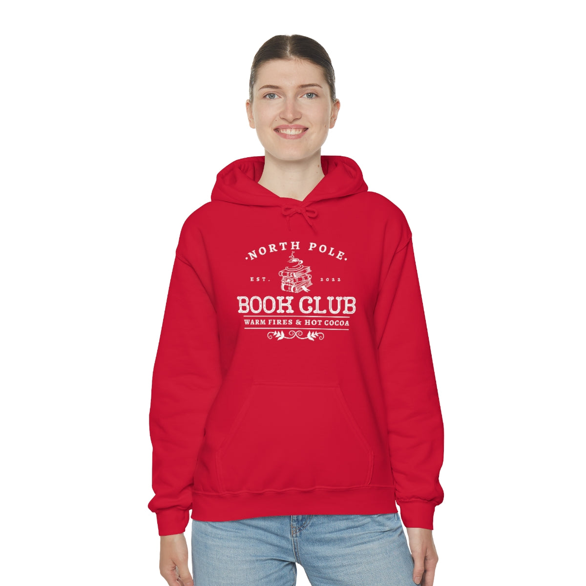 North Pole Book Club Hooded Sweatshirt