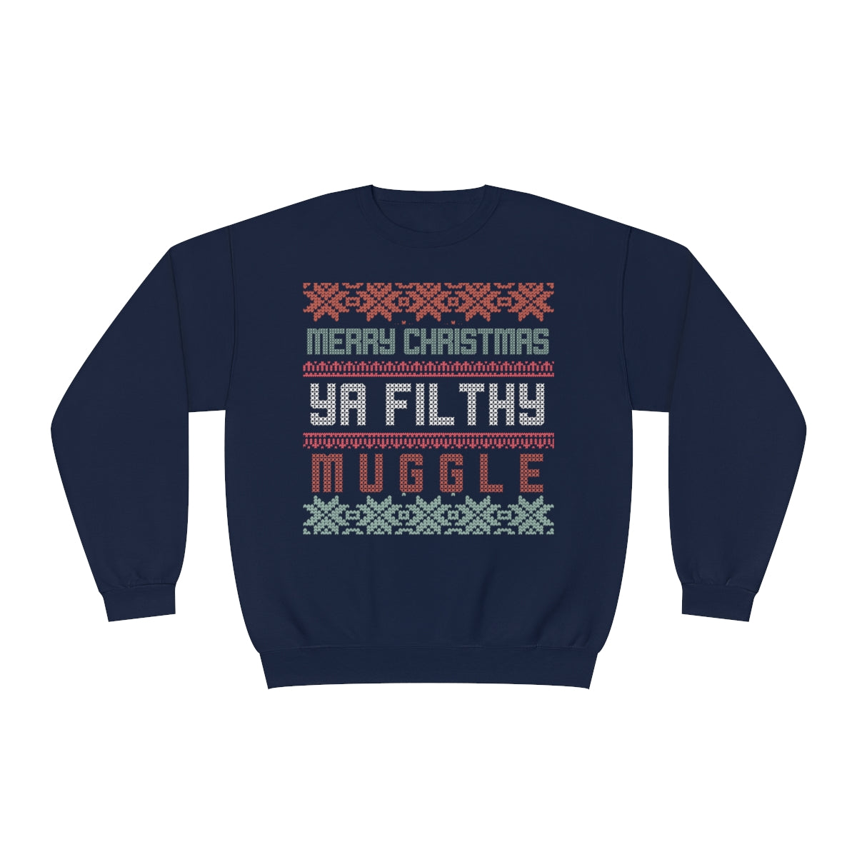 Wizard Merry Xmas Mugs Crewneck Sweatshirt