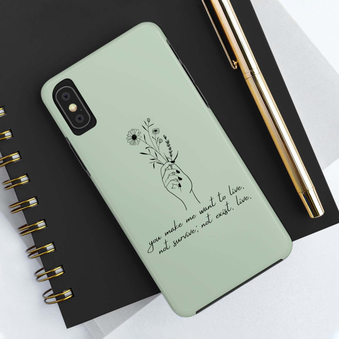 Make me want to live Phone Case