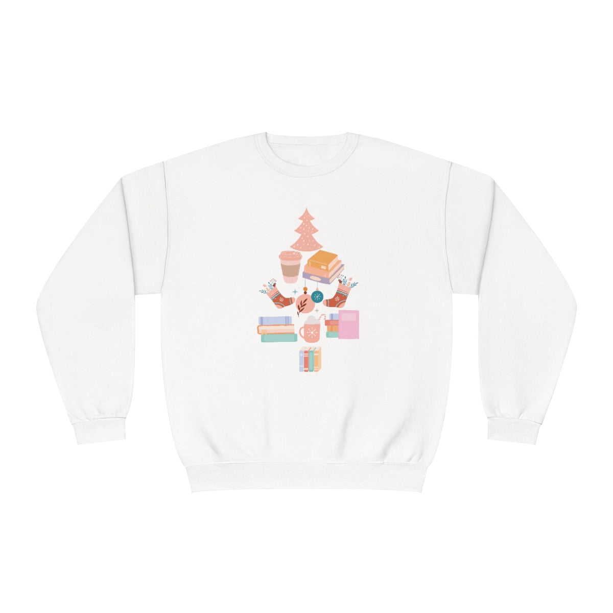 Bookish Christmas Tree Crewneck Sweatshirt