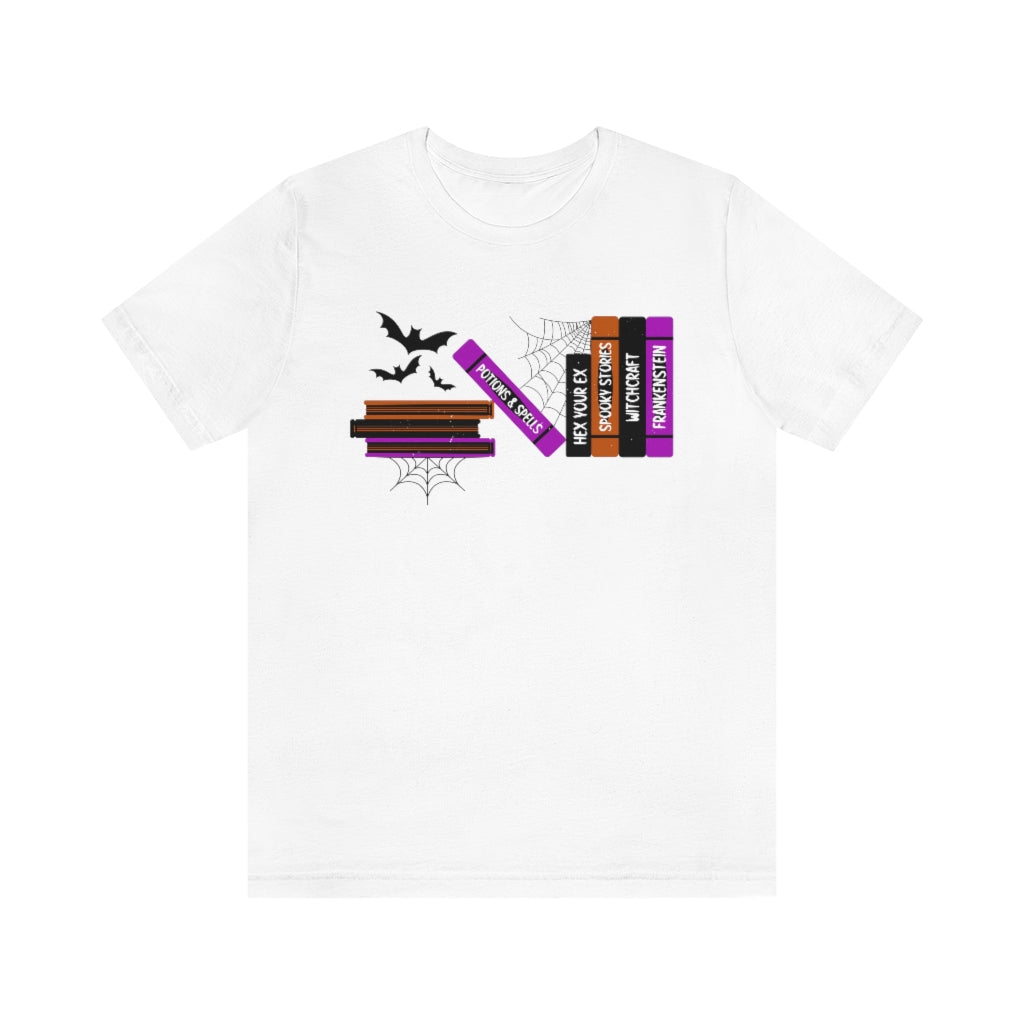 Halloween Books Short Sleeve Tee