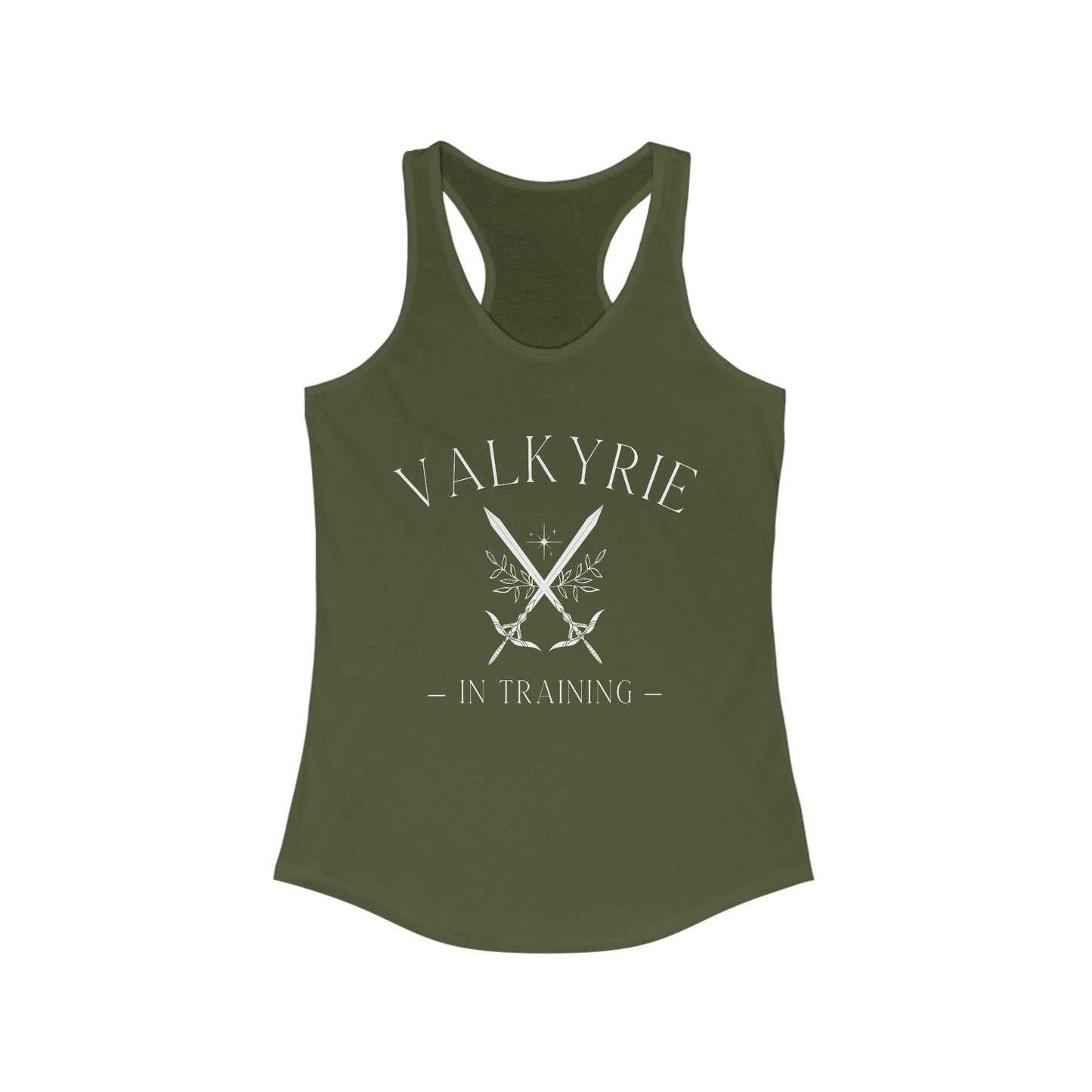 Valkyrie in Training Racerback Tank