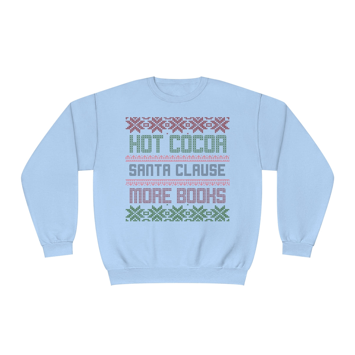 Bookish Ugly Christmas Sweater Crewneck Sweatshirt