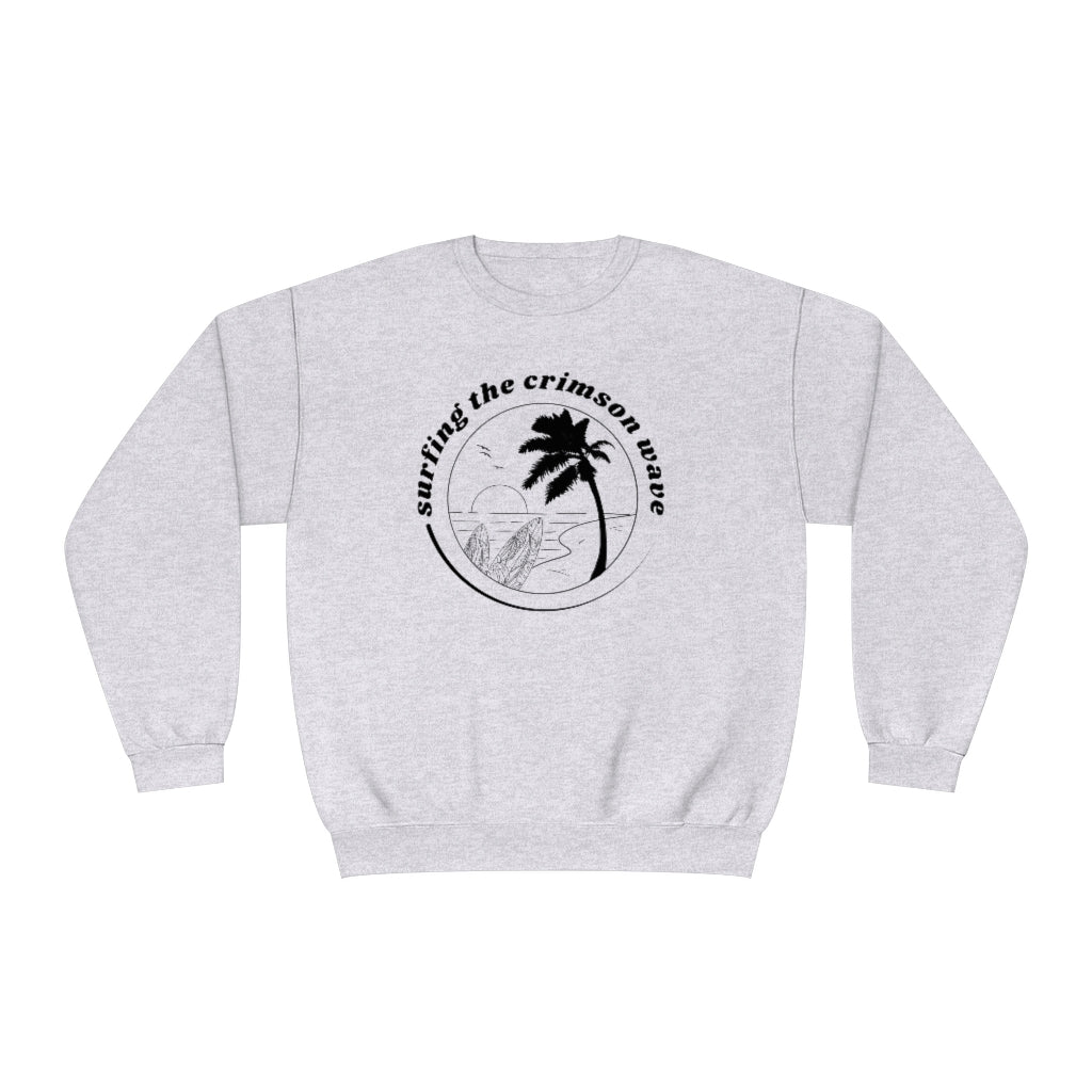 Crimson Wave Crewneck Sweatshirt