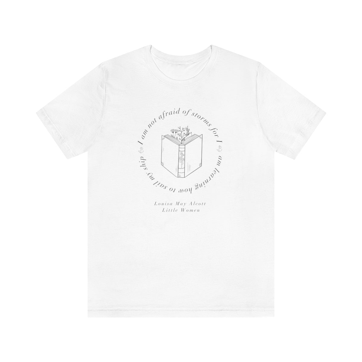Little Woman Not Afraid of Storms Short Sleeved Tee