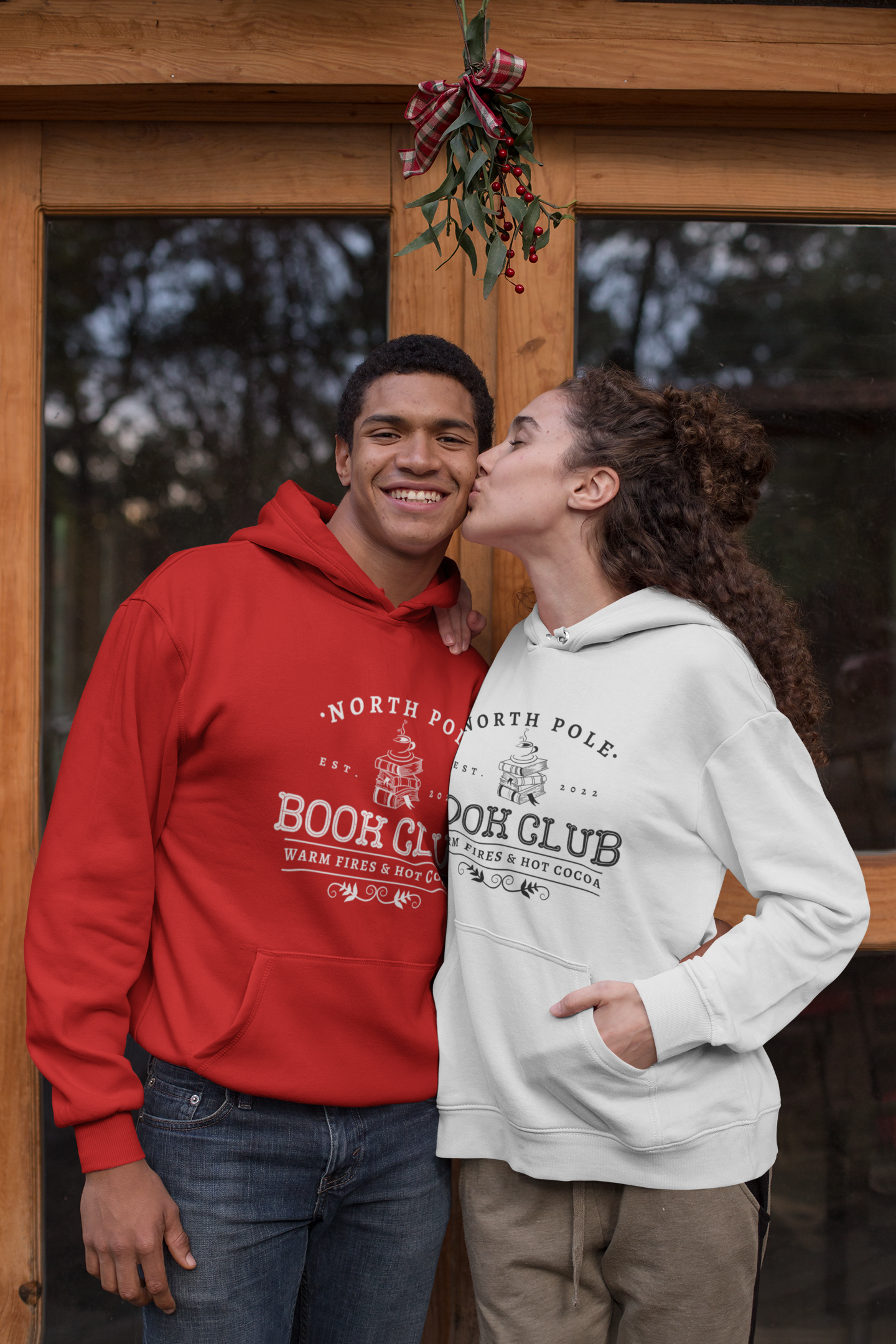 North Pole Book Club Hooded Sweatshirt