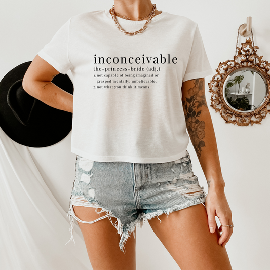 Inconceivable Cropped Tee