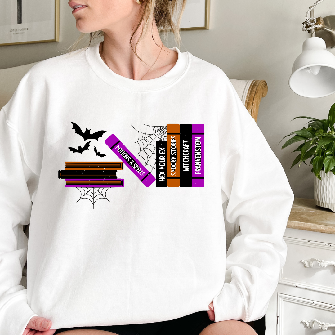 Spooky Books Crewneck Sweatshirt