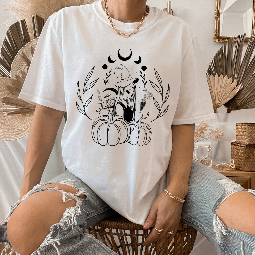 Witchy Pumpkins Short Sleeve Tee