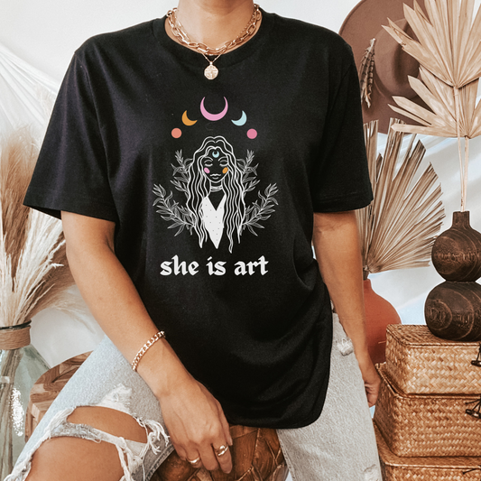 She is Art Short Sleeve Tee