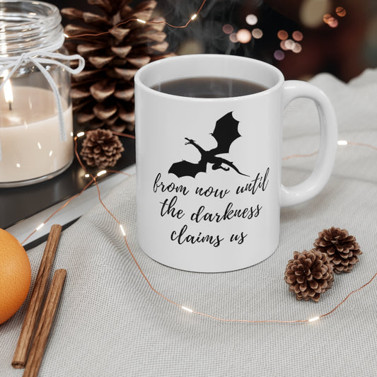 The Thirteen 'From Now Until Darkness Claims Us' Throne of Glass Mug 11oz