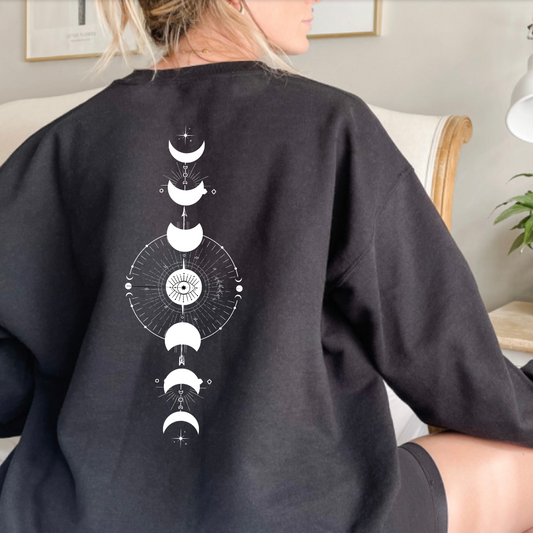 Moon Phases Crewneck Sweatshirt
