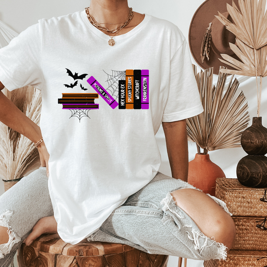 Halloween Books Short Sleeve Tee