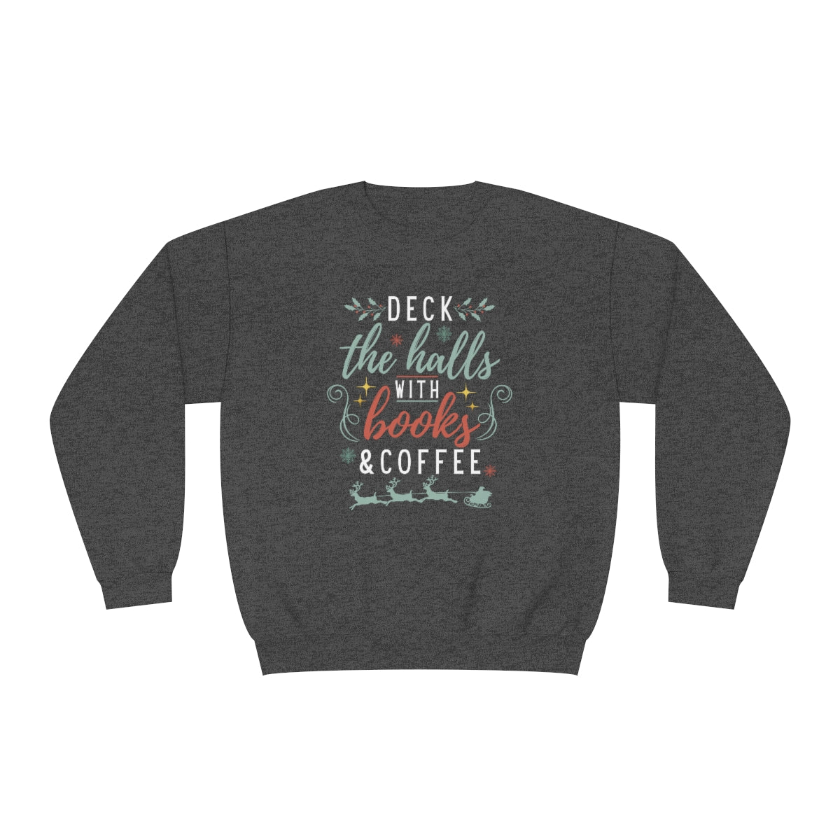 Deck with Books & Coffee Crewneck Sweatshirt