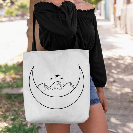 Moon & Mountains Tote Bag