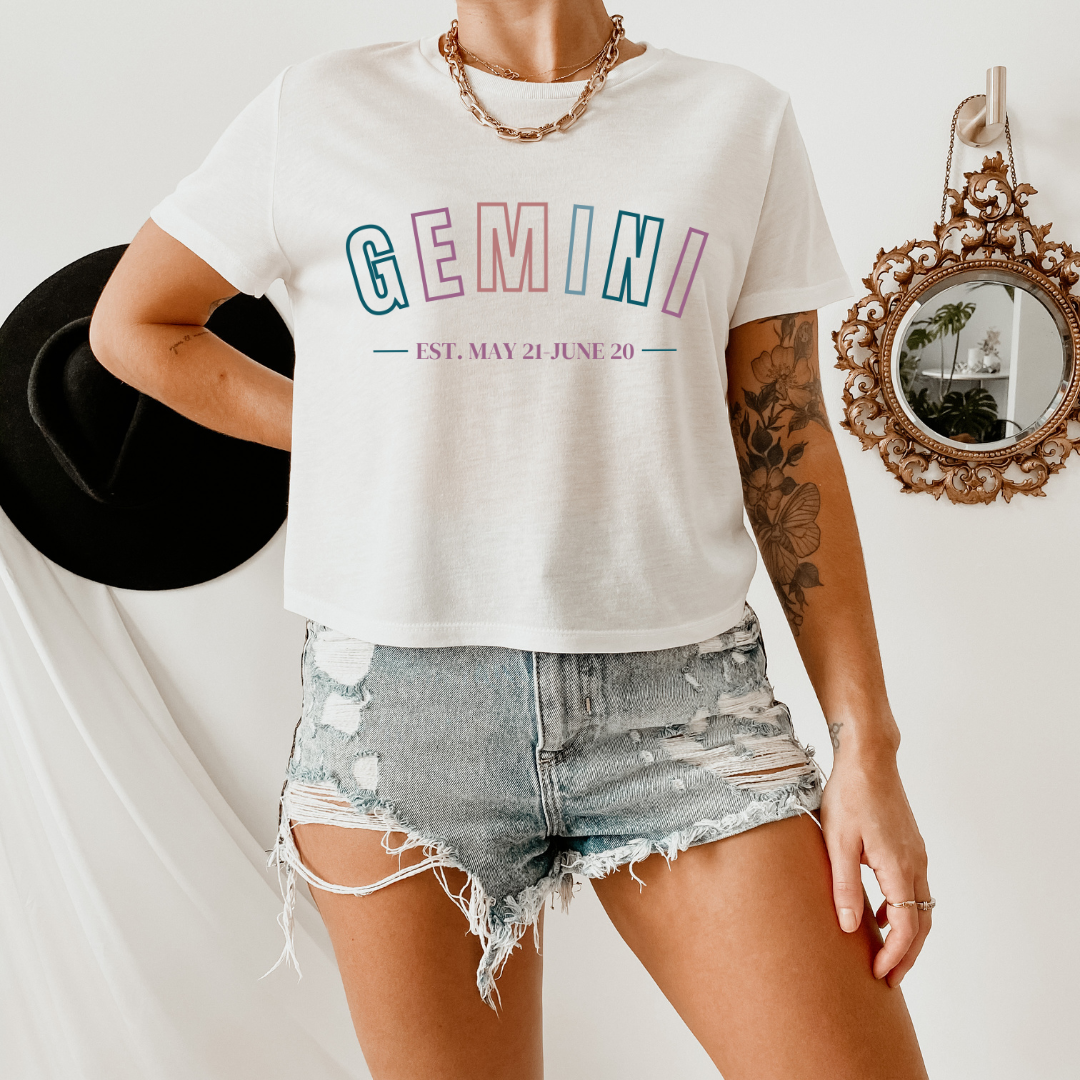 Gemini Flowy Cropped Tee