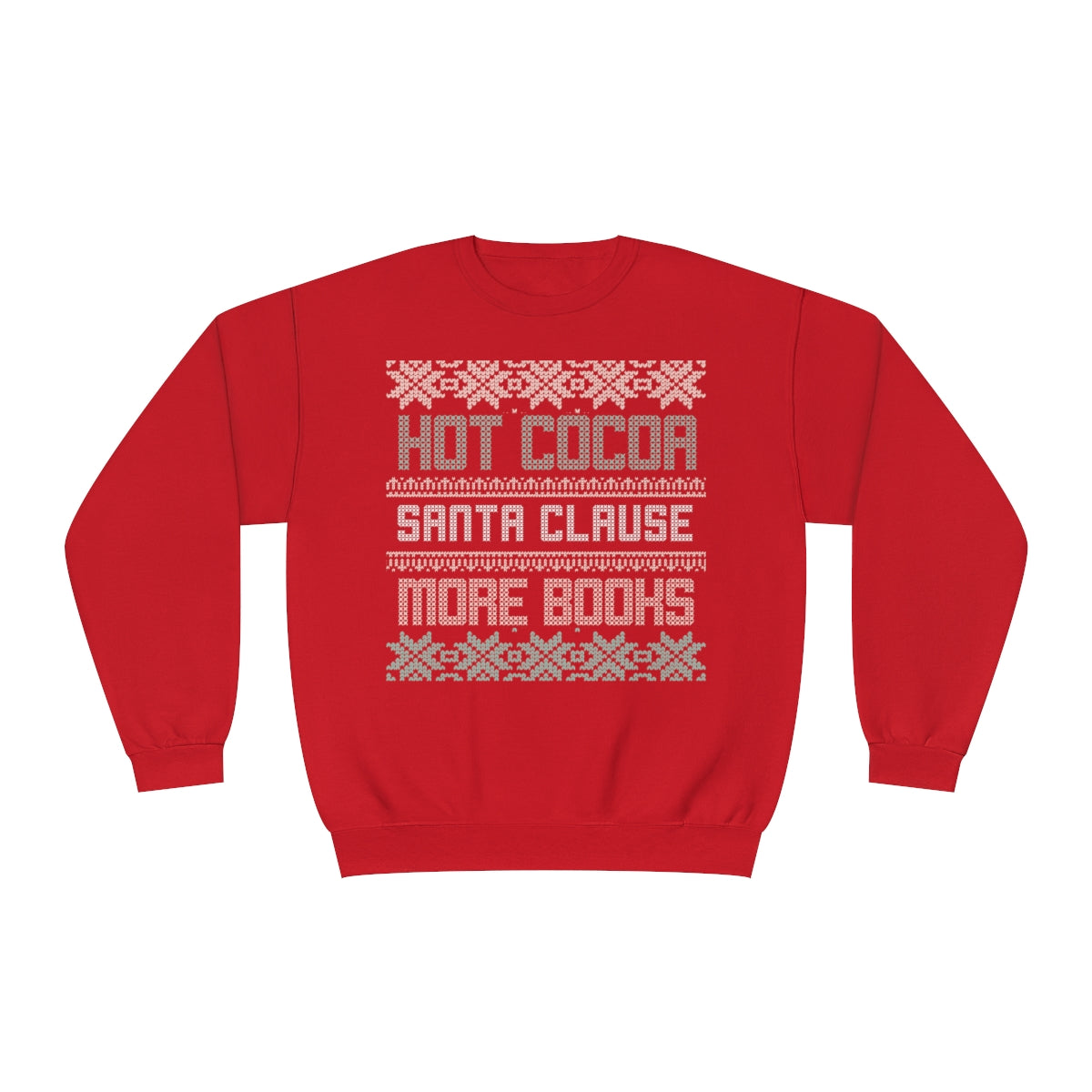 Bookish Ugly Christmas Sweater Crewneck Sweatshirt