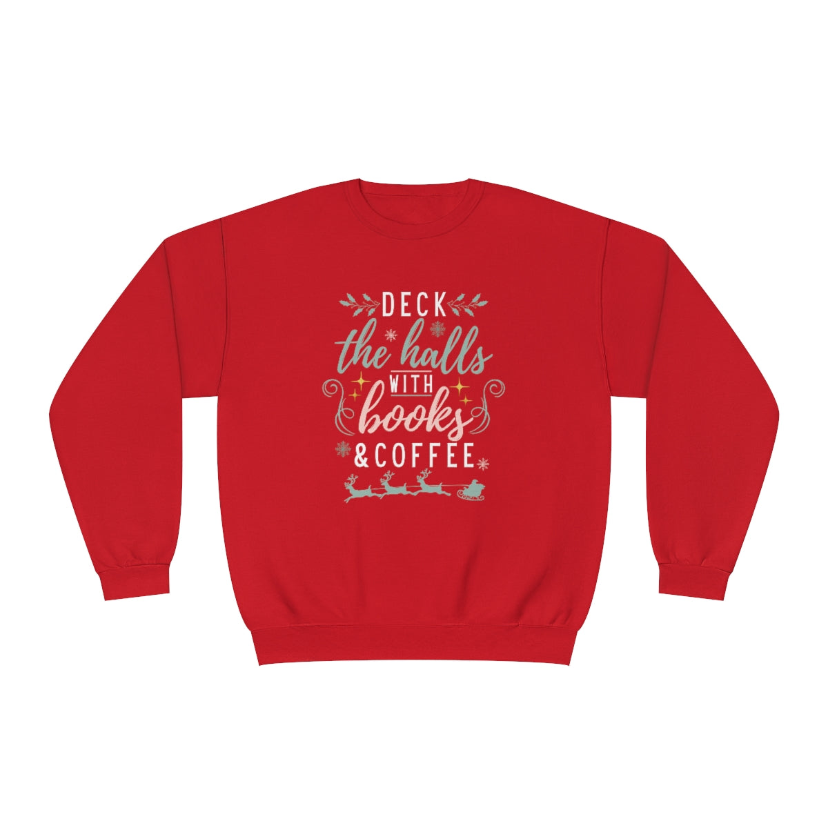 Deck with Books & Coffee Crewneck Sweatshirt