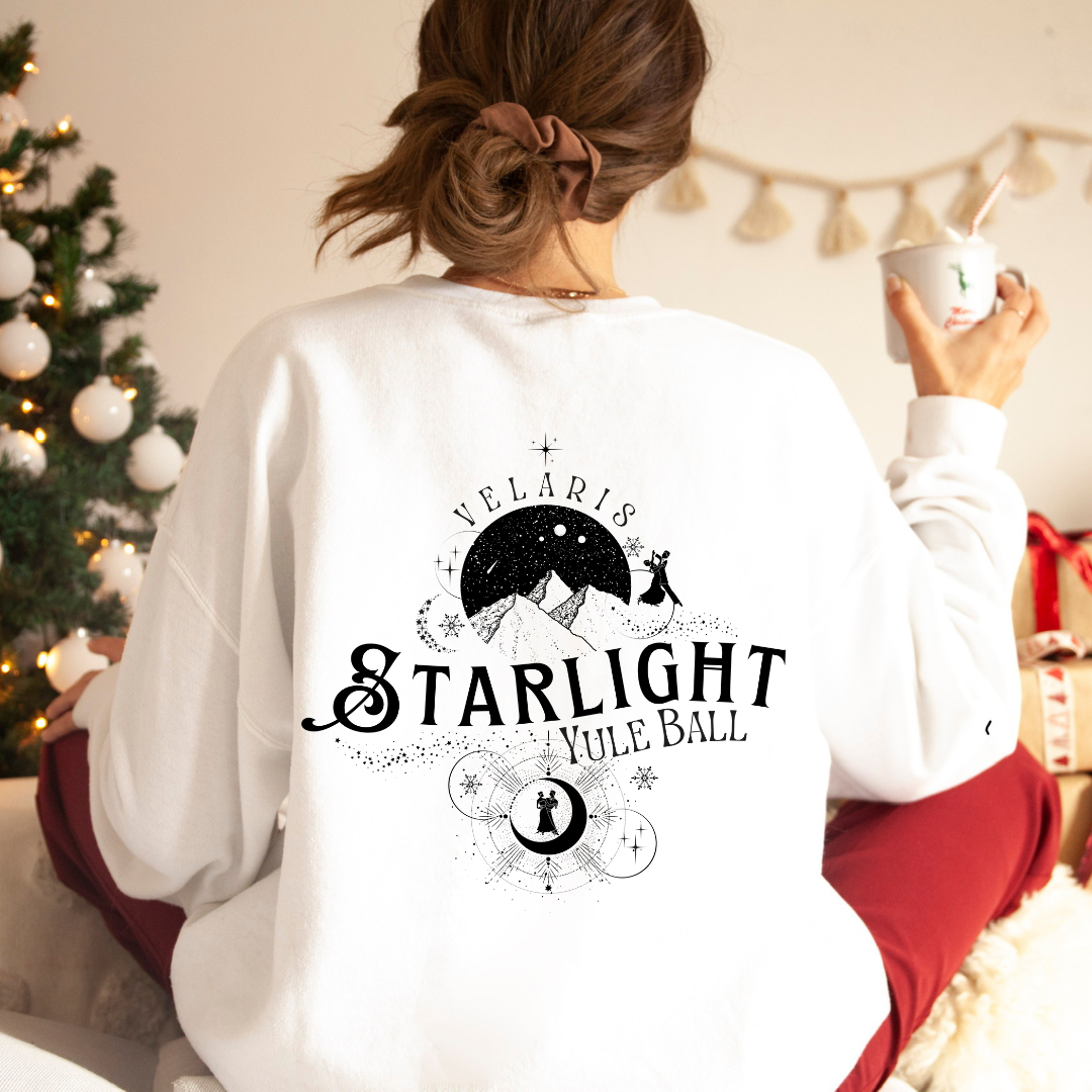 Starlight Yule Ball BACK DESIGN Crewneck Sweatshirt