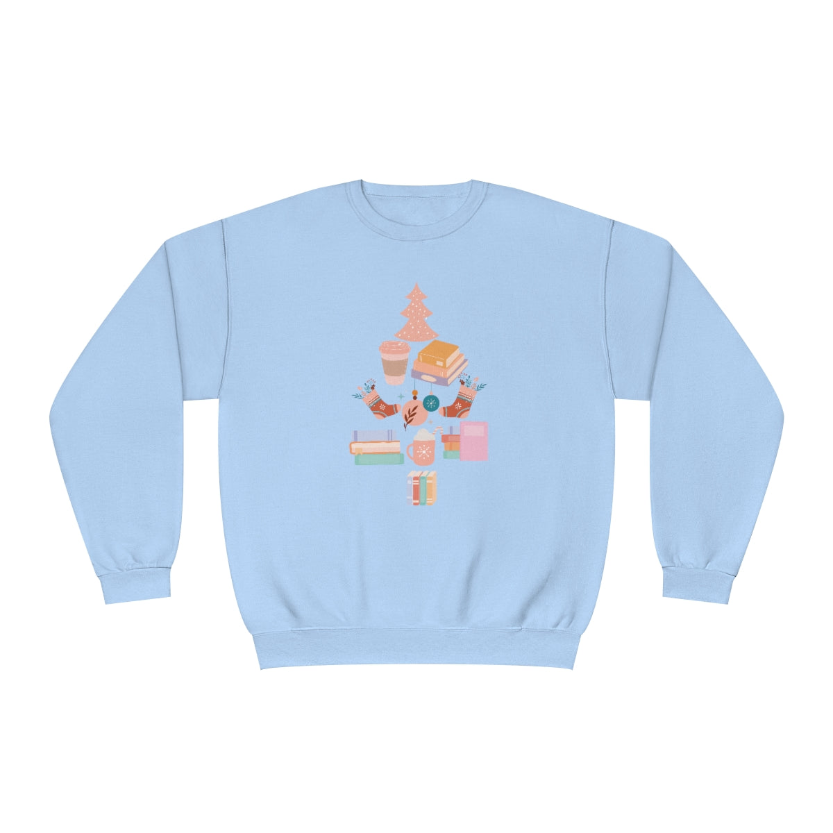 Bookish Christmas Tree Crewneck Sweatshirt