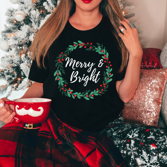 Merry & Bright Short Sleeve Tee