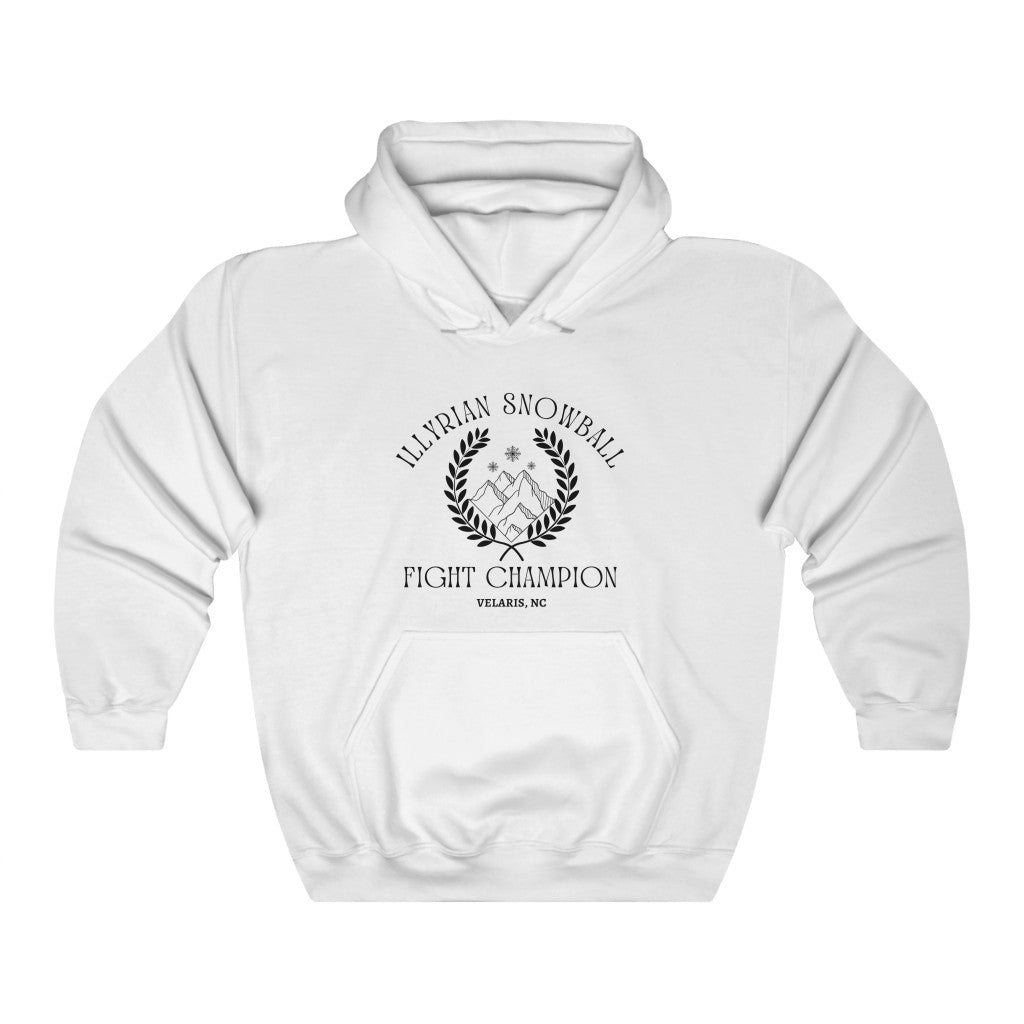 Illyrian Snowball Fight Champion ACOTAR Hooded Sweatshirt