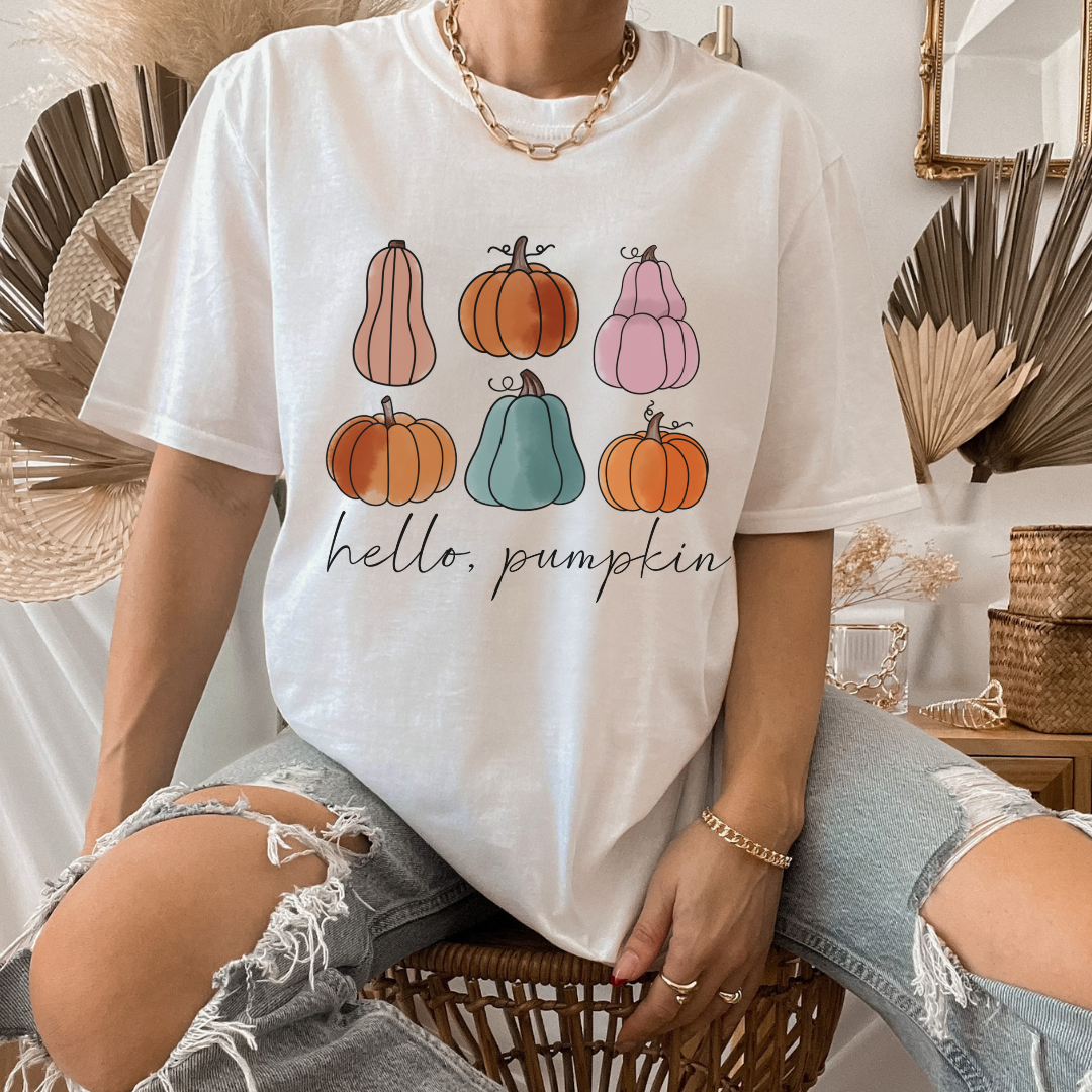 Hello Pumpkin Short Sleeve Tee