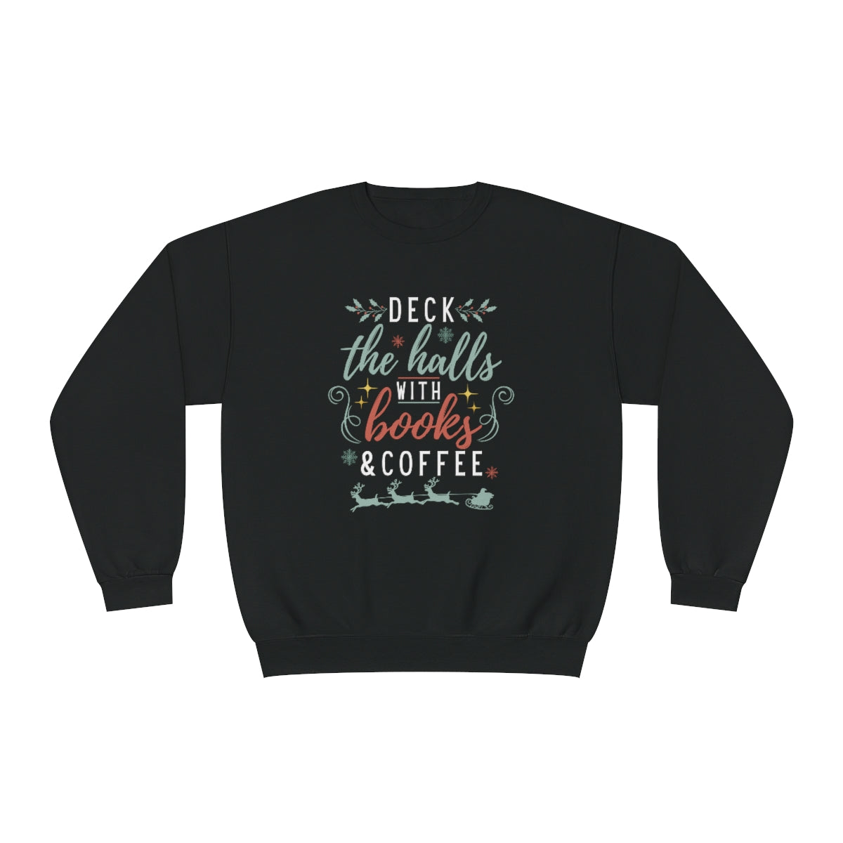 Deck with Books & Coffee Crewneck Sweatshirt