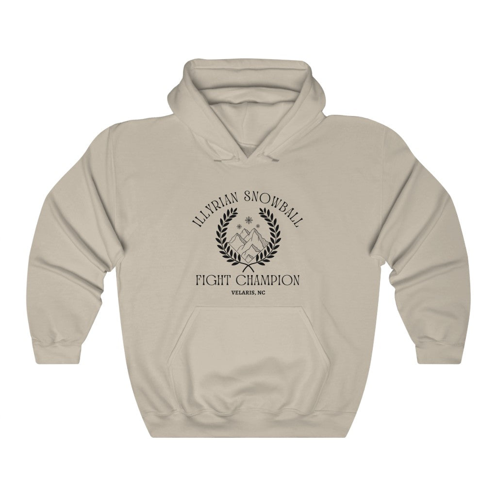 Illyrian Snowball Fight Champion ACOTAR Hooded Sweatshirt