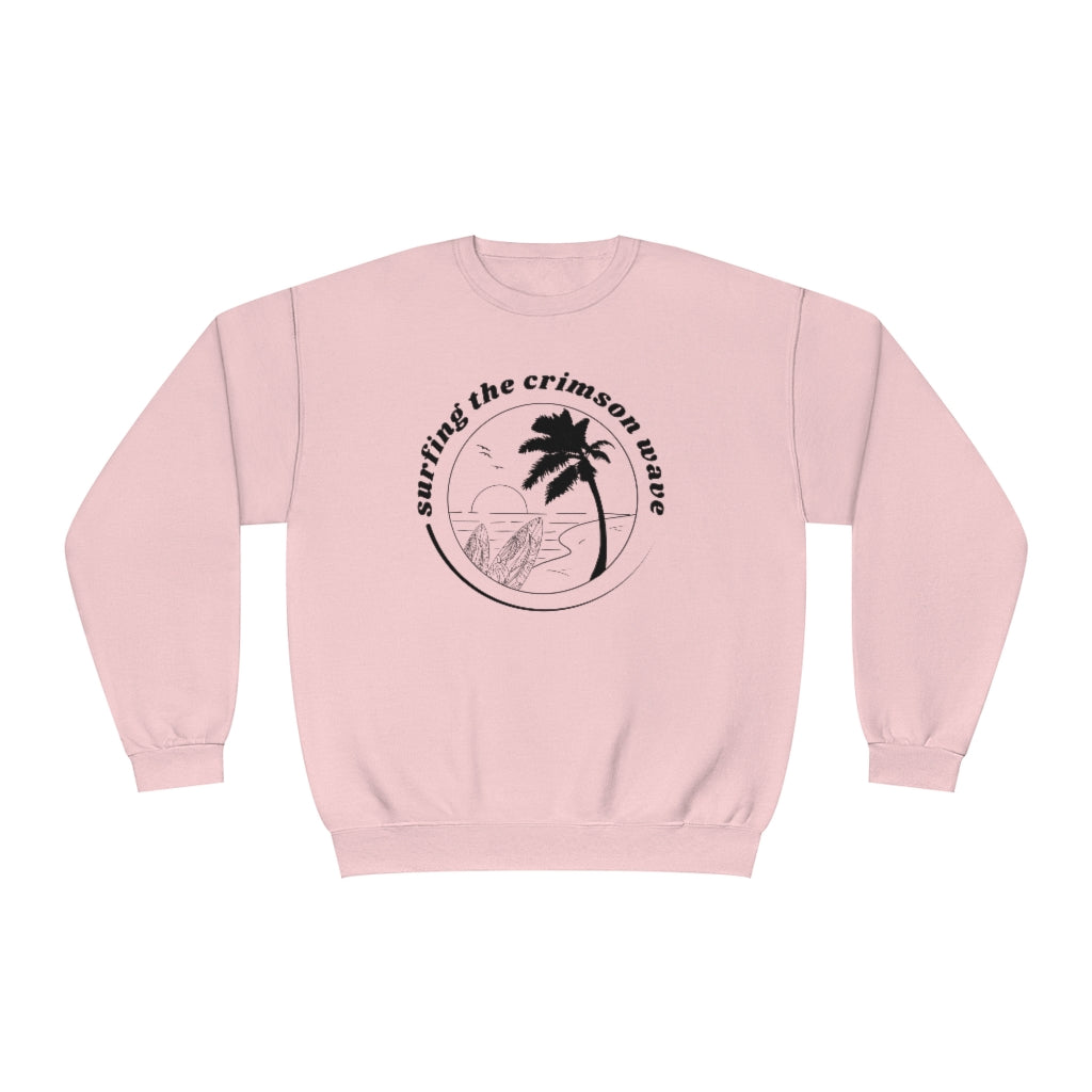 Crimson Wave Crewneck Sweatshirt