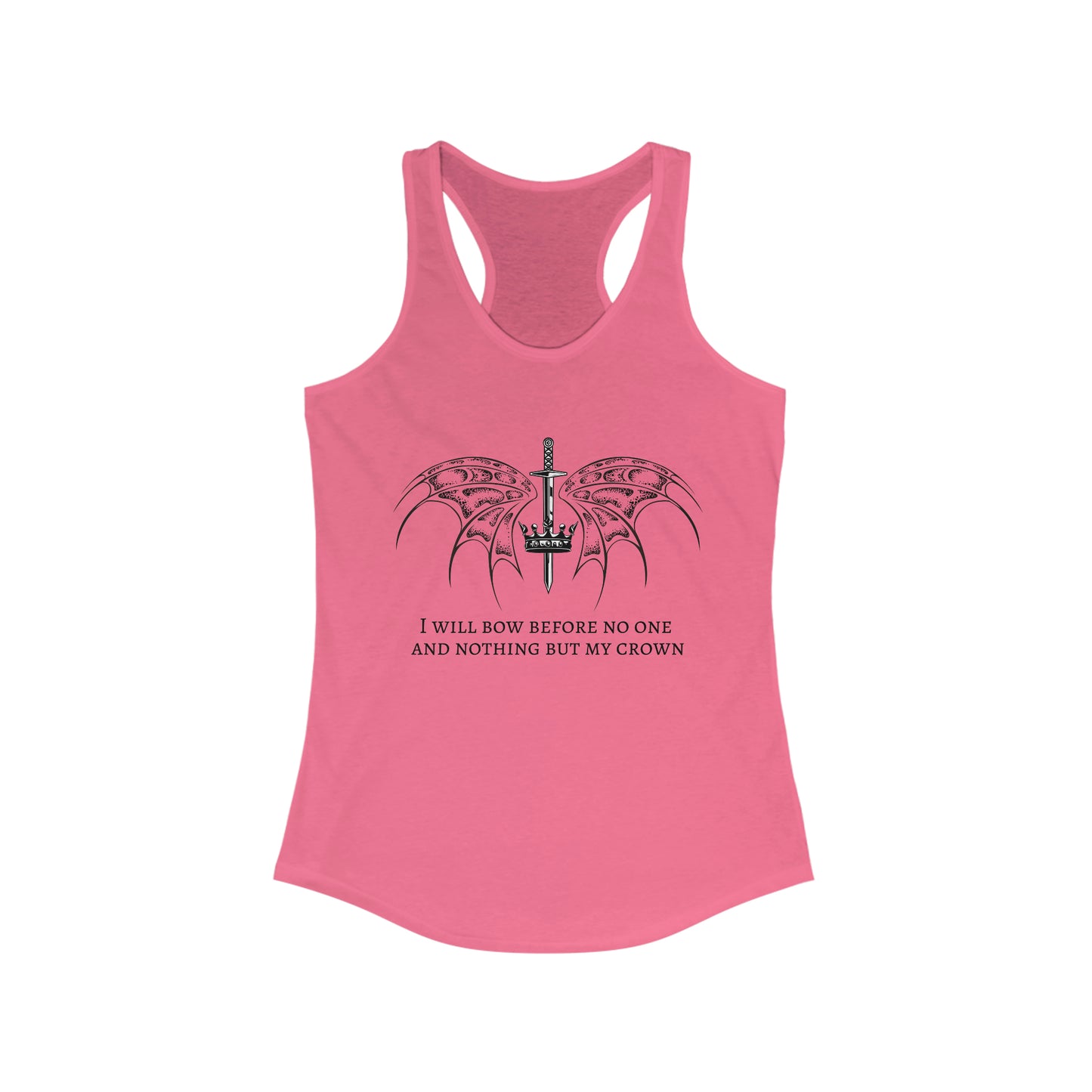 Bow to no one Racerback Tank