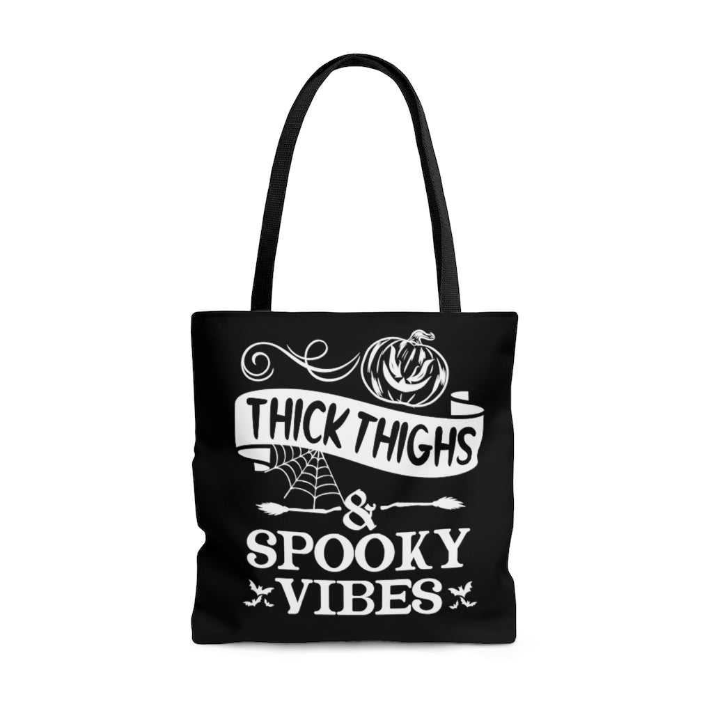 Thick Thighs & Spooky Vibes Tote Bag