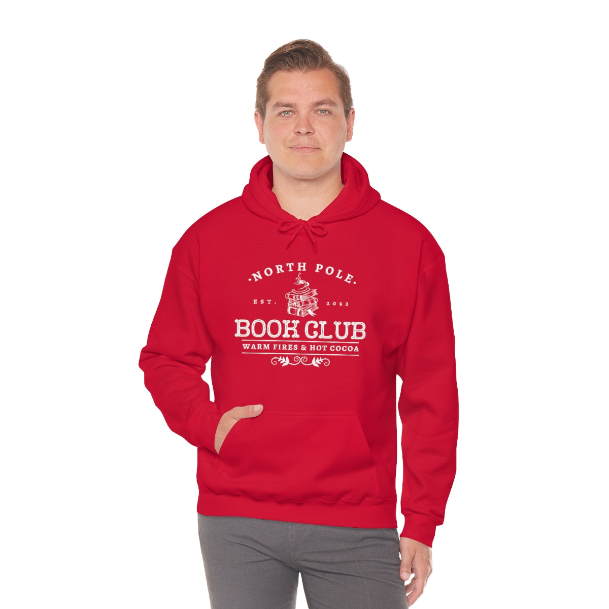 North Pole Book Club Hooded Sweatshirt
