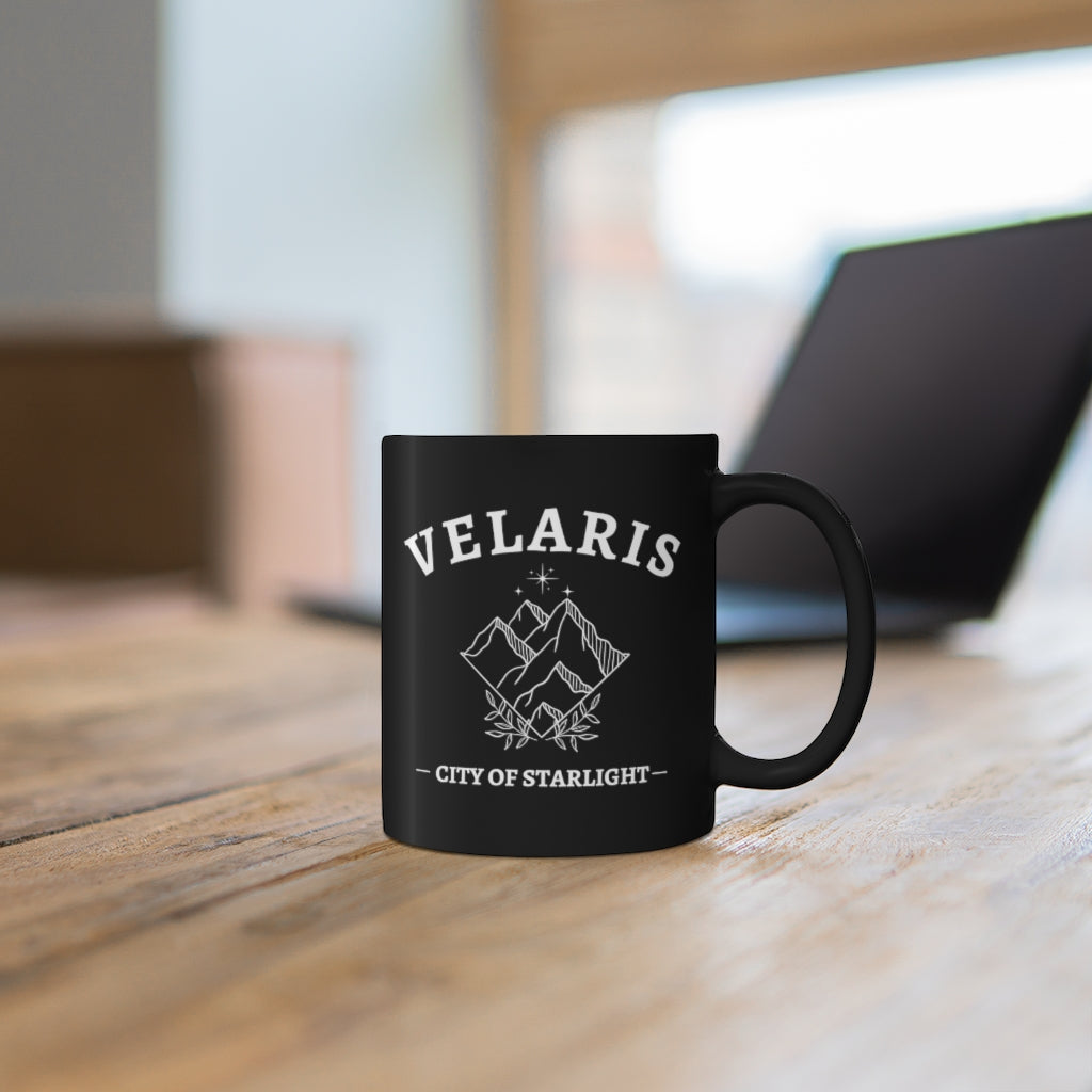 Velaris ACOTAR Black Mug