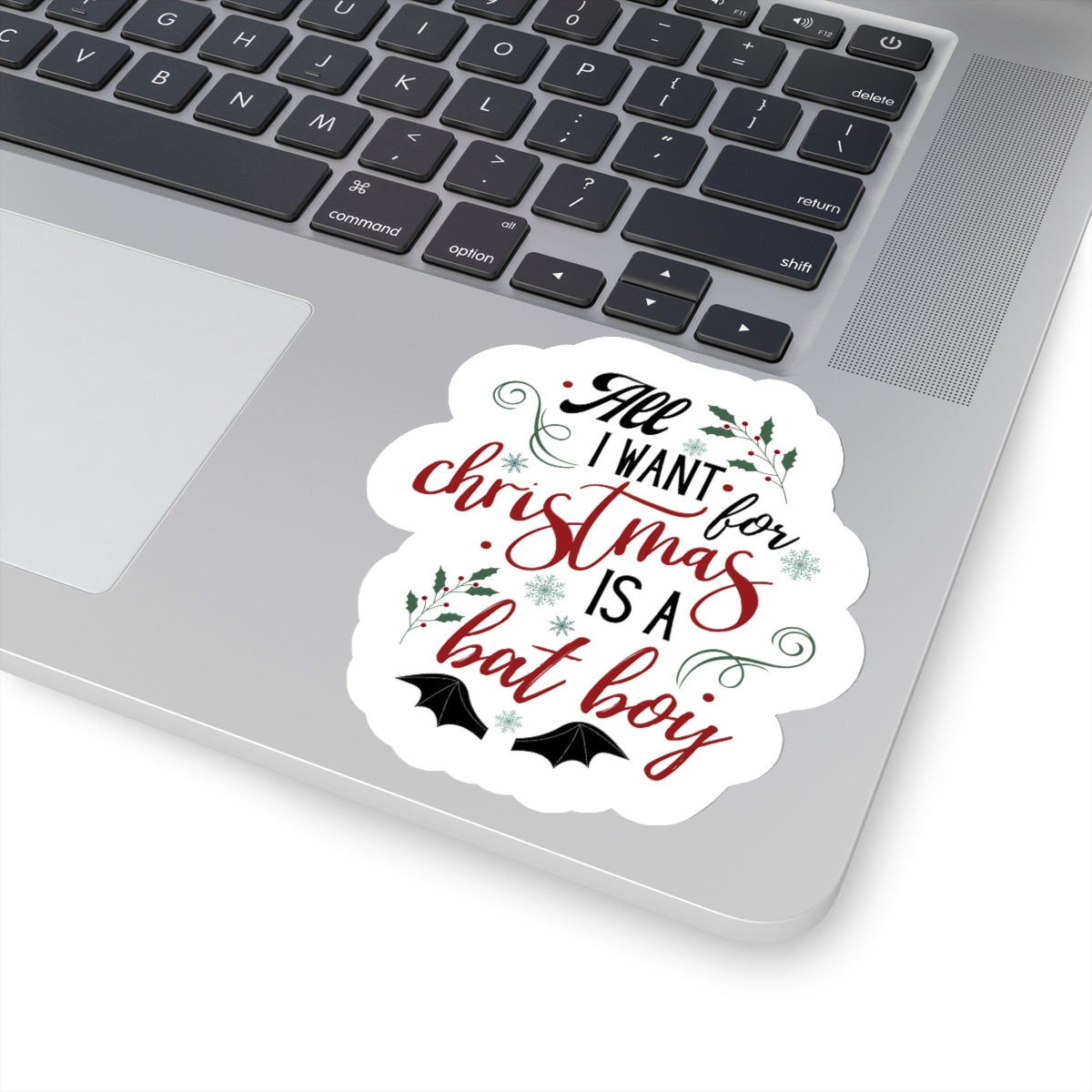 Bat Boy Christmas Kiss-Cut Stickers