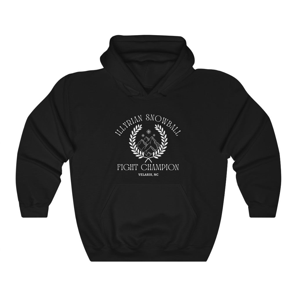 Illyrian Snowball Fight Champion ACOTAR Hooded Sweatshirt