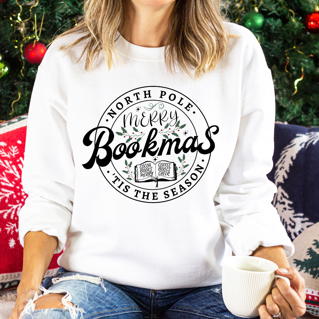 Merry Bookmas Crewneck Sweatshirt
