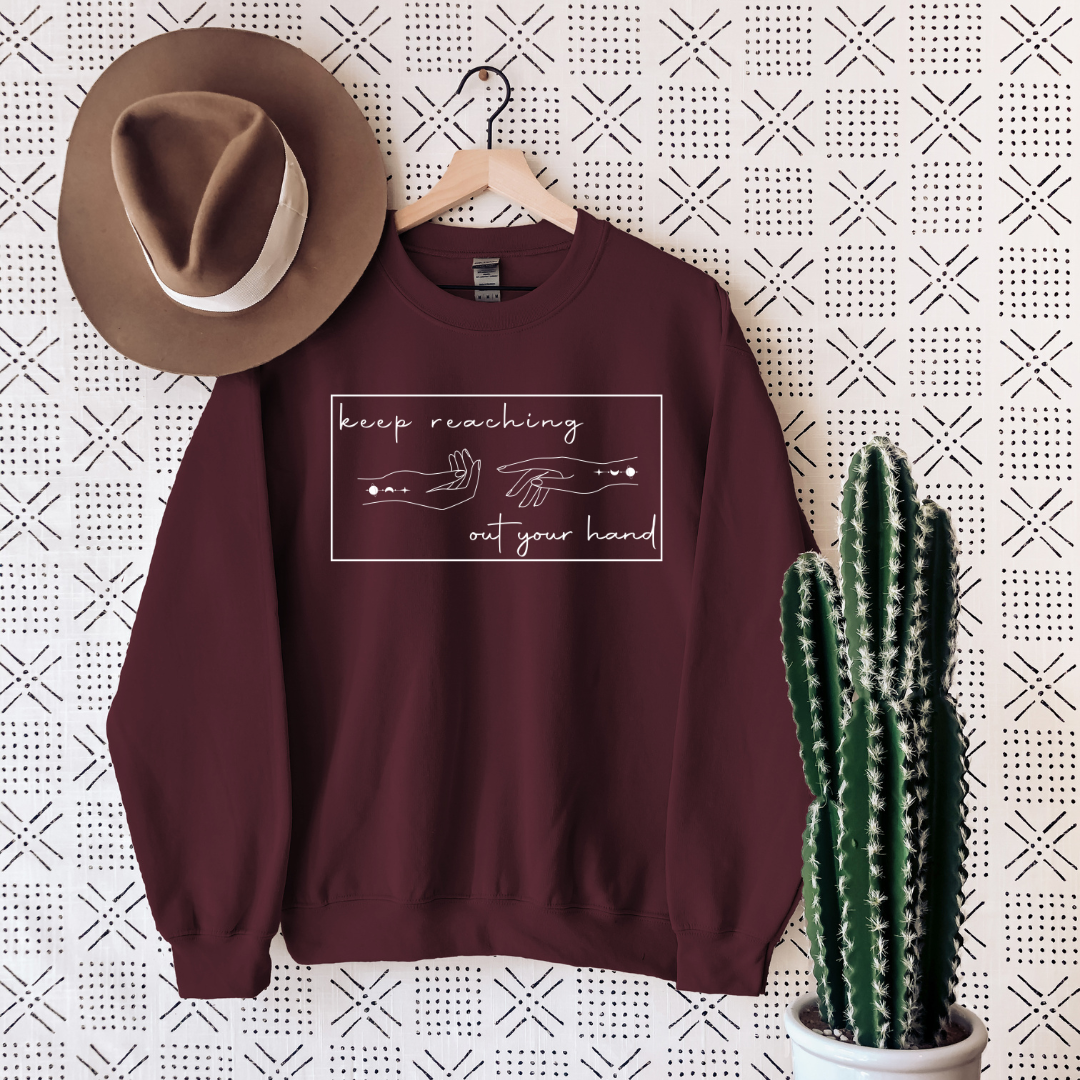 ACOSF reaching out your hand Crewneck Sweatshirt