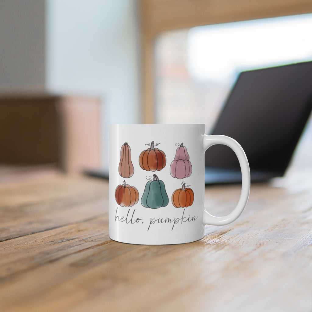 Hello Pumpkin Pastel Mug 11oz