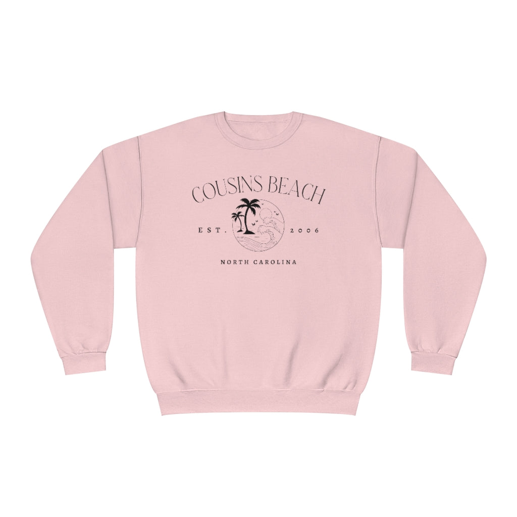 Cousins Beach, NC, Crewneck Sweatshirt