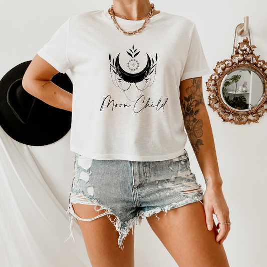 Moon Child Cropped Tee