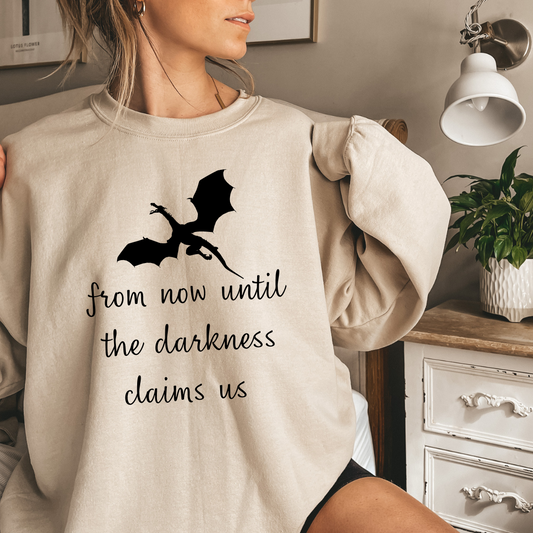 The Thirteen Darkness Claims Us Throne of Glass Crewneck Sweatshirt