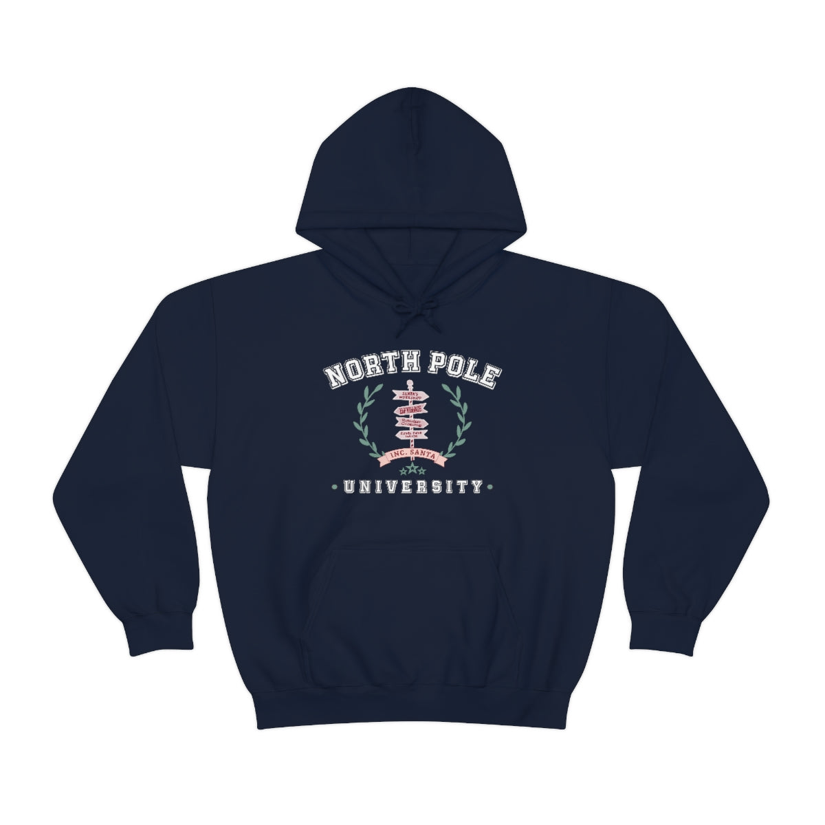 North Pole University Hooded Sweatshirt