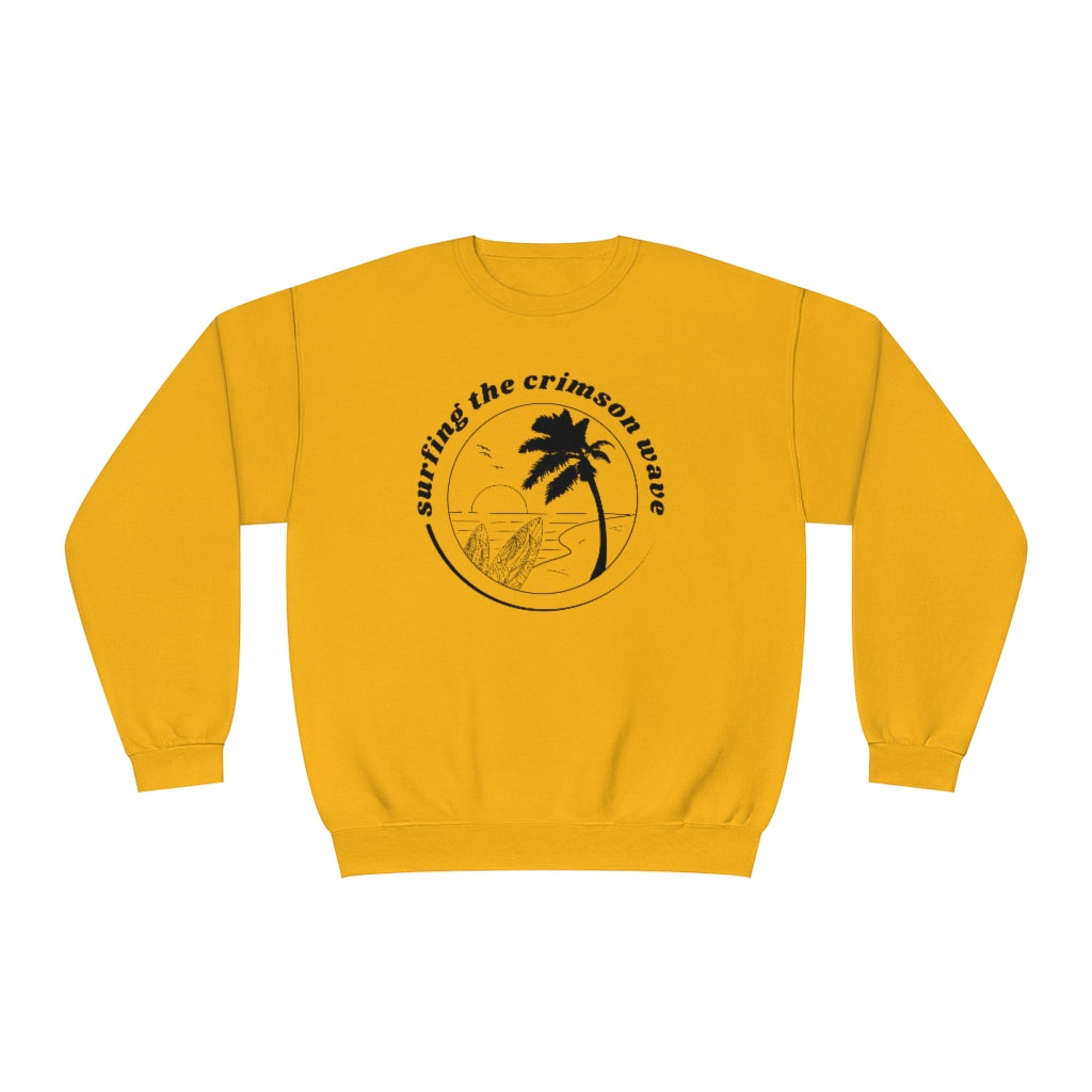 Crimson Wave Crewneck Sweatshirt