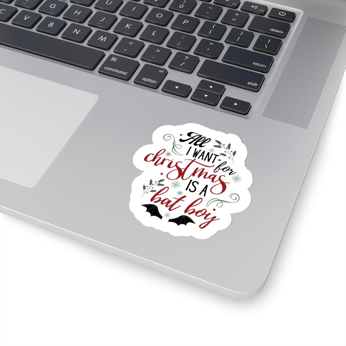 Bat Boy Christmas Kiss-Cut Stickers