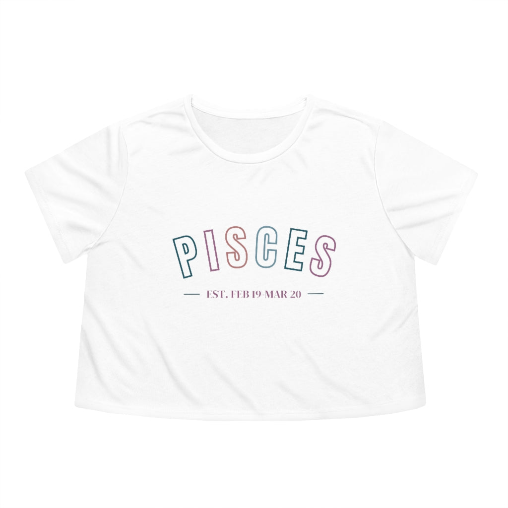 Pisces Flowy Cropped Tee