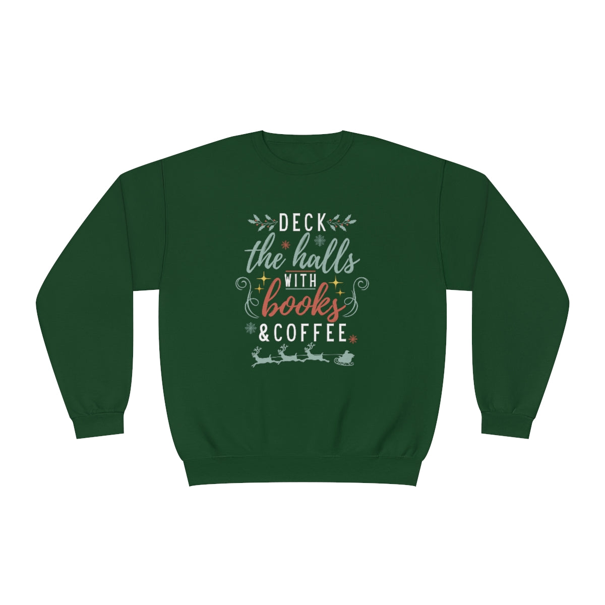 Deck with Books & Coffee Crewneck Sweatshirt