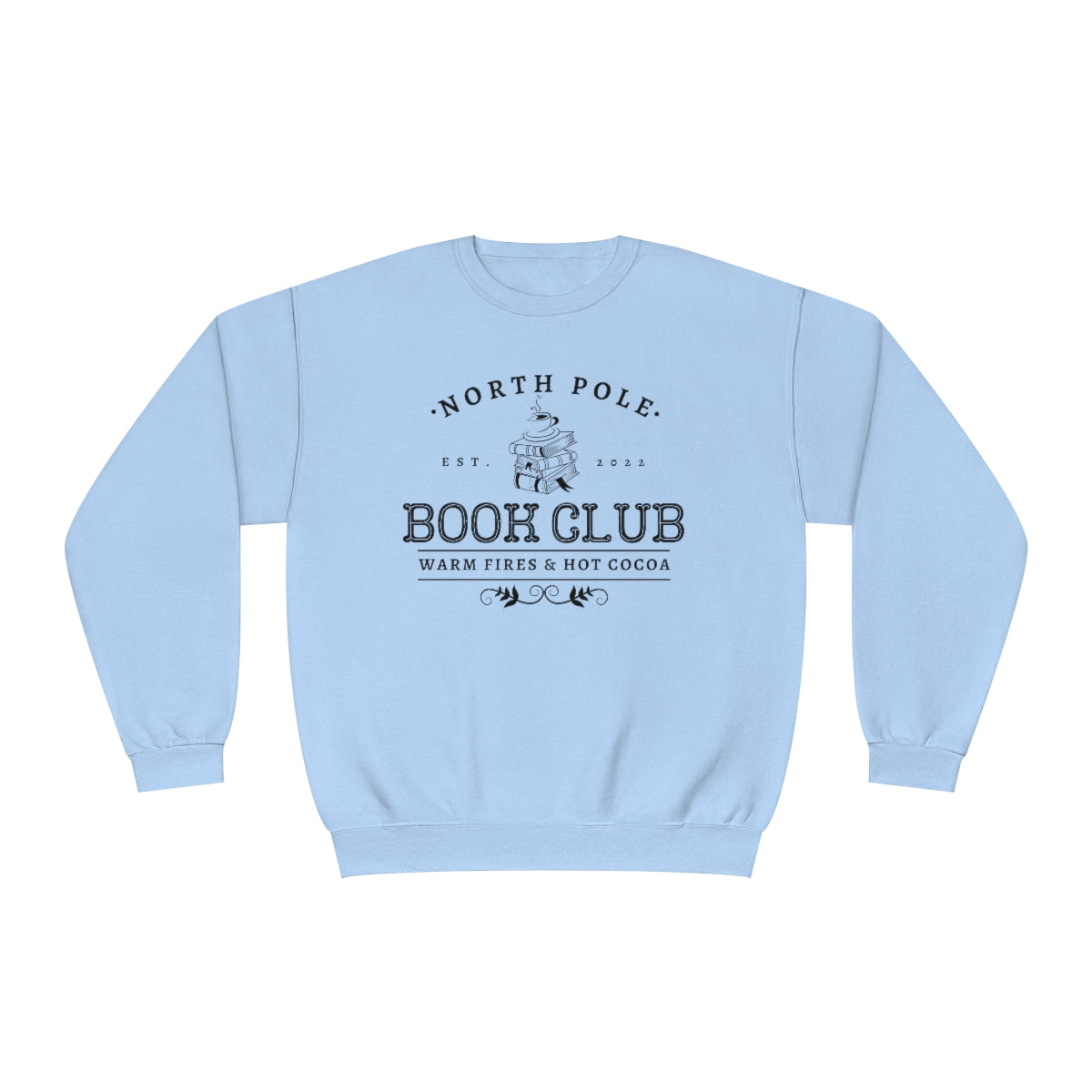B&W North Pole Book Club Crewneck Sweatshirt