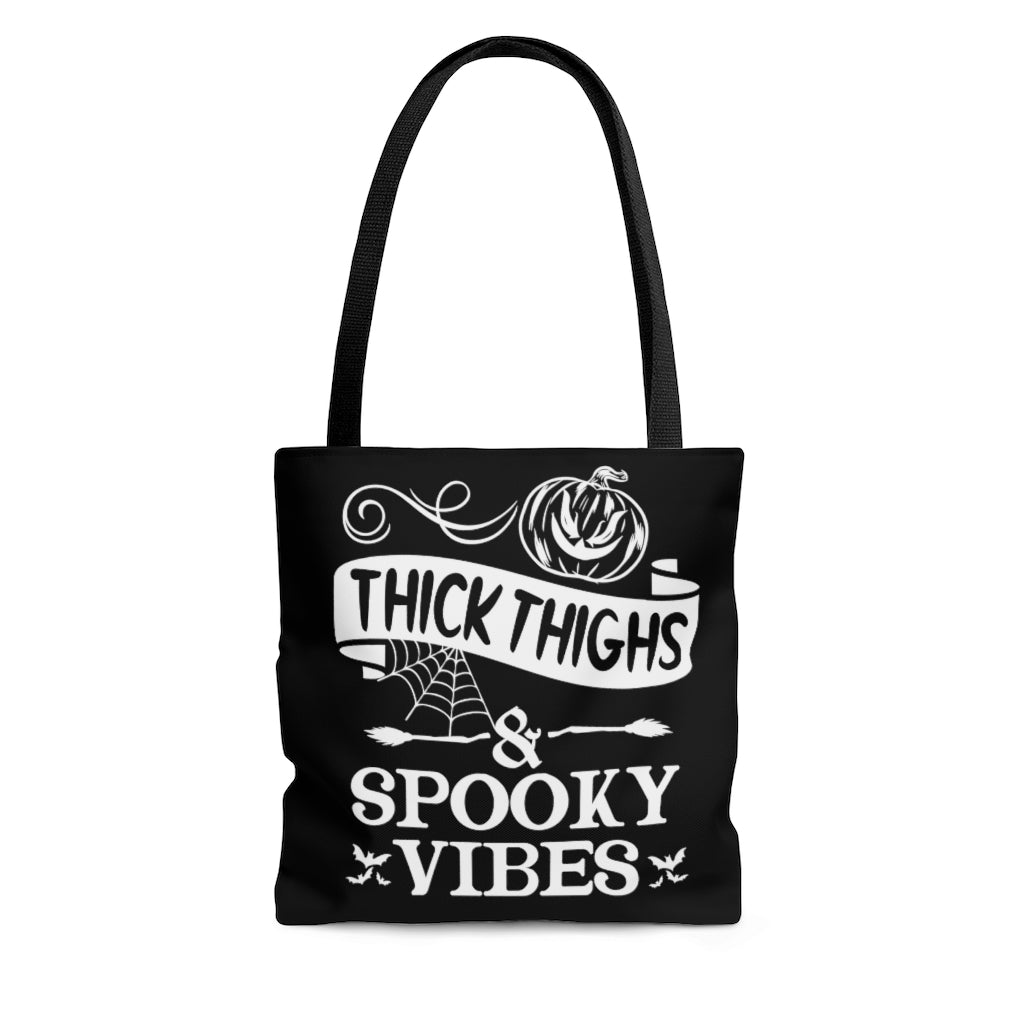 Thick Thighs & Spooky Vibes Tote Bag