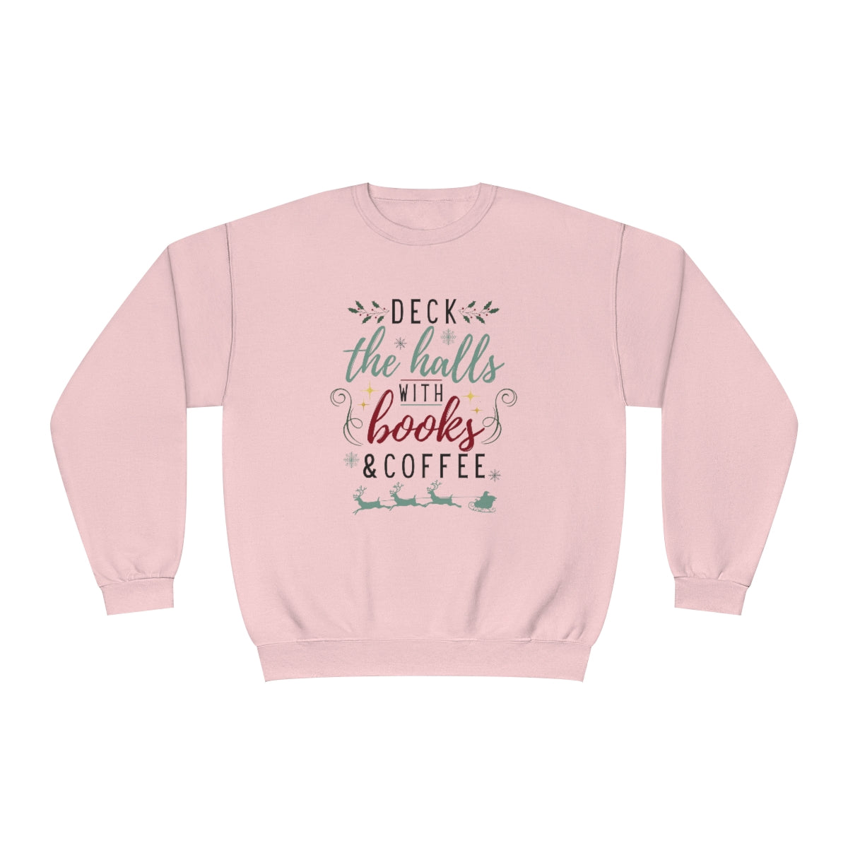 Deck with Books & Coffee Crewneck Sweatshirt